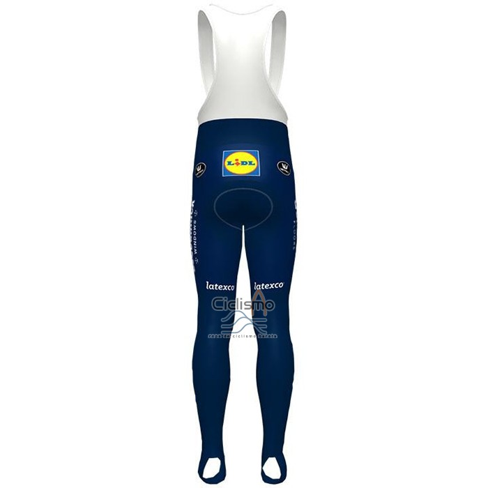 Deceuninck Quick Step Ropa Ciclismo Culotte Largo 2021 Mangas Largas Azul